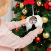 クリスマスの装飾12セットホワイトエンジェルウィングスクリスマスツリーの装飾ハンギングオーナメントウェディングパーティーフェザーウィングとブランクサーマル昇華プレート231101