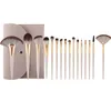 Outils de maquillage ZOREYA pinceaux ensemble 16 pièces poudre fond de teint cils grand ventilateur ombre à paupières maquillage brosse beauté cosmétique outil