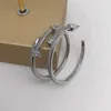 Luxus Artier Classic ScrewDriver Armband Fashion Temperament Micro eingelegtes Zirkonohrringe exquisit 2023 Neuer großer Ring übertrieben mit Originalbox