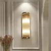 Vägglampa modern lyx ljus klart glas remsa vardagsrum sovrummet sängkläder trappor dekorativa fixturer
