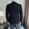 Męskie garnitury 2023 High-end Blazer Spring and Autumn Casual Party Club Wedding Social Men S-4xl