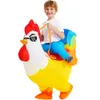 Cosplay vuxna barn tupp flamingo cosplay uppblåsbar kostym djur anime klänning kostar karneval halloween fest kostymer för man kvinna 230331