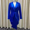 Two Piece Dress 2023 Fall Women Blazer Suit Sets Turn-down Collar Blazers Tops And Bodycome Skirts Femme High Street Y2K Outfits