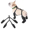 Zapatos protectores para mascotas, botas ajustables impermeables para perros, transpirables para caminar al aire libre, Bulldog francés suave, Protector de patas para mascotas 231031