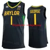 Baloncesto Baylor Bears College Jersey 10 Makai Mason 20 Manu Lecomte 15 Johnathan Motley 2 Taurean Prince 55 Pierre Jackson Verde Blanco Cosido NCAA