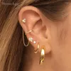 Boucles d'oreilles Daith pour femmes, 1 pièce, Piercing de Cartilage, Lobe Rook, Tragus, chaîne auriculaire, bijoux à la mode, cadeaux pour filles