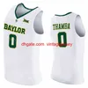 Baloncesto Baylor Bears College Jersey 10 Makai Mason 20 Manu Lecomte 15 Johnathan Motley 2 Taurean Prince 55 Pierre Jackson Verde Blanco Cosido NCAA