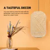 Pendant Lamps Lantern Shade Hand Molding Kit Creative Lampshade Simple Light Rattan Bamboo Craft Decor Accessory Weaving Home