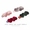 Hårtillbehör 6st/Set Love Shape Clips for Girls Velvet Toddlers Kids Hairpins Handmde Barrettes