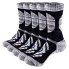 Sportsocken YUEDGE Herren Feuchtigkeitstransport Atmungsaktive Kissen Crew Arbeitssocken Dicke Baumwolle Outdoor-Sportsocken Für Männer Größe 37-46 EU 231101