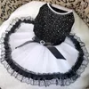 Vêtements de chien jupe fil animal de compagnie belle douce petite robe de mariée durable pour l'anniversaire