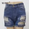 JEANS WOMENS XURU - Europejskie i amerykańskie lato w trudnej sytuacji dla kobiet modne szorty sprzedające umyte K1-888 w wysokim poziomie