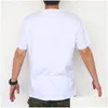 Party Favor Sublimation Blank Tshirt Blanc Polyester Chemises À Manches Courtes Pour DIY Col Rond XL 2XL 3XL Drop Livraison Maison Jardin Fest Dhn3A