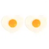 Party Decoration Simulated Omelette Fried Egg Prop Fake Food Model Funny Playthings Display Kitchen Preteny Simulation Real Looking Decor