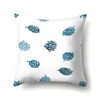 Kissen / dekorative Blumenblätter Kissenbezug Home Decor Blue Plants Throw Sofa Car