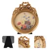 Frames Vintage Golden Frame Decorative Po Small Picture Family Decoration Bulk Display Mini Retro