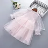 Vestidos de menina verão crianças meninas vestido de tule bebê glitter estrela lantejoulas sonhadora princesa primavera por 3-8 anos