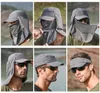 Casquettes de cyclisme Masques En Plein Air Hommes Femmes Randonnée Pêche Casquette De Protection Solaire Été Équitation Escalade Voyage Séchage Rapide Respirant Chapeau De Soleil Chapeau De Baseball Détachable 231101