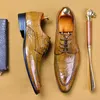 Chaussures habillées Italie Custom Hommes Véritable Cuir Business Formelle Derby Appartements Faits à la main Oxford pour hommes