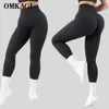 Strój jogi Omkagi Sports Leggingi Push Up for Women Pants Butt Scrunch Seksowna żeńska trening na siłowni bezproblemowy fitness 231102