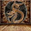 Tapices Dragón Arte Tapiz Mitología China Leyenda Fantasía Colgante de pared para dormitorio Sala de estar Decoración del hogar