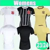 23 24 Guedes Gil Women Soccer Jerseys Fagner Cantillo Cassio R.Augusto Home White Black Away 3rd Football Shirts Short Sleeve Uniforms