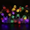 Strings LED 20/30/50leds Solar Rattan Ball String Lights Outdoor Holiday Garland Lamp For Wedding Year Christmas Party DecorationLED