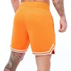 Shorts pour hommes Hommes Respirant Baskeall Orange Mesh Fitness Sports Loisirs Entraînement Sport Pantalon Séchage Rapide Gymnases Bodybuilding