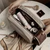 Torby kosmetyczne duża pojemność skórzana torba kosmetyczna dla kobiet w torbie do makijażu kosmetycznego torba do przechowywania dla żeńskiego makijażu 2# 231101