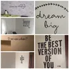 Adesivos de parede frases motivacionais citações de frases em casa decoração de adesivo de vinil para a empresa de escritório decalques de decoração de sala de estudo 231101