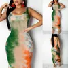 Femmes Graffiti robe ajustée dames filles Boho longues robes Maxi soirée plage robes moulantes robe d'été 2526