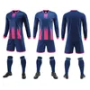Andra idrottsartiklar Mäns Survetement Football Kit Shorts Children Full Sleeve Soccer Jersey Suit Kits Futbol Training Uniform Set Custom 231102