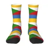 Chaussettes pour hommes Drapeau des Comores Crew Unisexe Kawaii Printemps Été Automne Hiver Robe