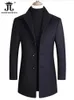 Misto lana da uomo EUR Taglia XS-XXL Uomo Giacche invernali lunghe Misto lana Cashmere Trench Cappotti casual da uomo d'affari di alta qualità 231102