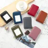 Card Holders Protect Case ID Bank Purse Women Men Leather Holder Wallet Multi Business Zipper