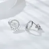 Kolczyki stadnorskie Moissanite Wedding Diamond 18K White Gold 925 Srebro dla kobiet 0,53ct D Color VVS1 Fine Biżuteria