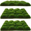 Fleurs décoratives 3 pcs Green Mur Decor Plantes Flower Arrange