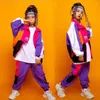 Bühnenkleidung Kid Festival Hip Hop Tanzen Outfits Grünes Sweatshirt Crop Tops Jogger Hosen für Mädchen Tanzkostüme Straßenkleidung