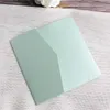 Greeting Cards Solid Wedding Cards Invitations Pocket With Envelopes Sugar Colors Customized Insert Cards Printing 50pcs 231102