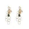 Dangle Earrings Resin Pearl Love Heart Fringe Korean Design Sense INS Style Stud Simple Fashion Temperament Women