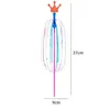 Autres fournitures de fête d'événement 20pcs arc-en-ciel magique bâton baguette LED bulle fleur coloré jouet lumineux clignotant enfants jouets anniversaire mariage 231101