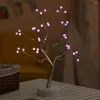 Ночные светильники Gypsophila светодиоды Light Pearl Bonsai Table PC Touch Tree Tree Home Party Wedding Indoor Рождественский украшение