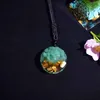 Pendant Necklaces Natural Crystal Stone Pendants Crystals Tree Positive Energy Jewelry Gemstone Wealth Lucky For Girls Gifts