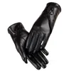 Cinq doigts gants hiver PU cuir femmes Sport de plein air cyclisme vélo conduite froid pour Femme Guantes Mujer Femme