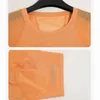 アクティブシャツ女性フィットネスTシャツジムトップワークアウトトレーニングアスレチックヨガエクササイズ服スリムフィットクイックドライショートスリーブスウェットシャツ