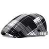 Berretti Berretto invernale Berretto da uomo Vintage Pittore britannico Sboy Cappelli per donna Cappello da cabbie Berretto piatto scozzese Cotone regolabile Boina Hombre