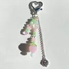 Keychains Handmade Love Key Chain Sweet Romantic Star Five-petal Strawberry Crystal Gift To His Girlfriend Y2K