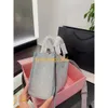 23SS Modedesigner Bag Star bedruckte Handtasche Umhängetasche Leder Umhängetasche Mini-Einkaufstasche