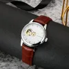 Wristwatches Women Automatic Watch Soft Leather Band Mechanical Movement Self-Wind Drop Ladies Clock Mekanisk Klocka AutomatiskWristwatches