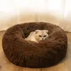 Lits pour chats, niche longue et douce en peluche, lit pour chien, tapis de canapé pour animaux de compagnie, coussin rond lavable en coton, nid de sommeil pour animaux de petite et grande taille